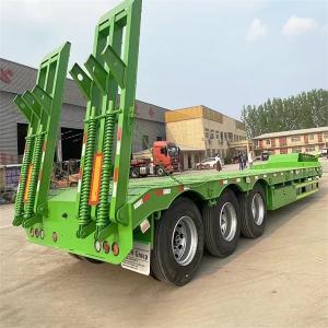 3 axles low bed semi trailer