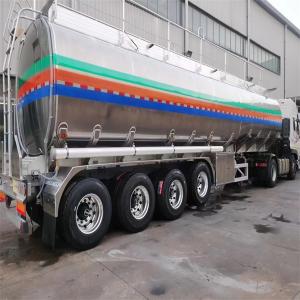  aluminum alloy  43000 liters 3 axle oil fuel tank semi trailer for sale