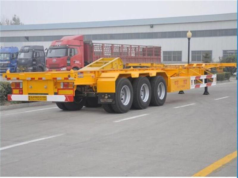 skeletal container semi trailer